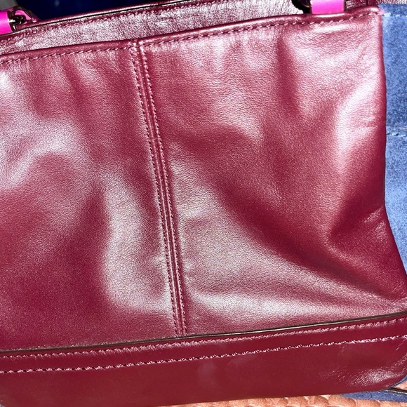 Pre-Owned COACH Color Block Leather/Suede Handbag F1320-F49865 -Park - Picture 6 of 10